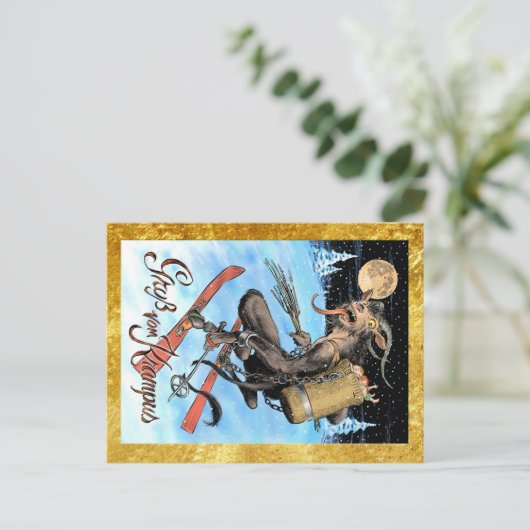 Krampus Briefkaart (Staand voorkant)
