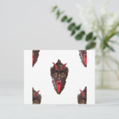  krampus briefkaart (Staand voorkant)