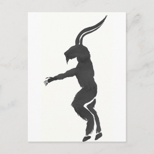 Krampus Briefkaart (Voorkant)