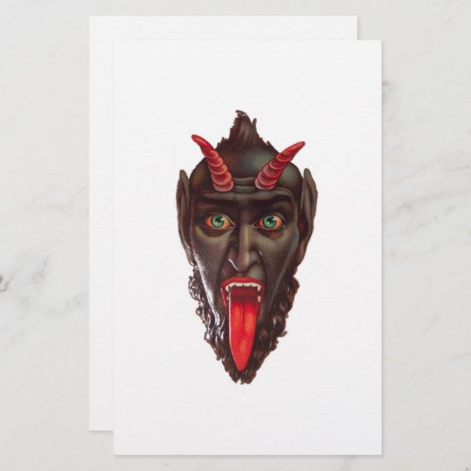 krampus briefpapier (Voorkant / Achterkant)