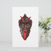 krampus briefpapier (Staand voorkant)
