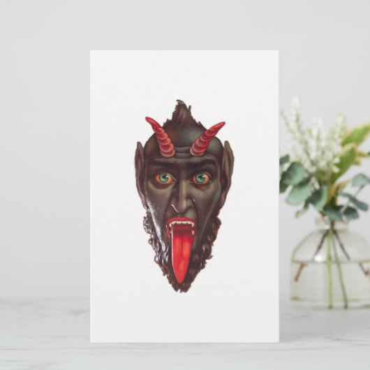  krampus briefpapier (Staand voorkant)