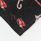 Krampus Broken Kerstmis Fleece Deken (Hoek)