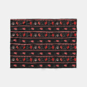 Krampus Broken Ornaments Fleece Deken (Voorkant (Horizontaal))