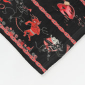 Krampus Broken Ornaments Fleece Deken (Hoek)