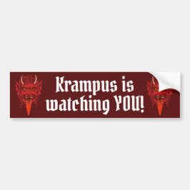 Krampus bumper sticker