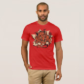 Krampus Busting door uw shirt (Voorkant volledig)
