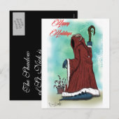 "Krampus" by Danny Daurko, Postcard Feestdagenkaart (Voorkant / Achterkant)