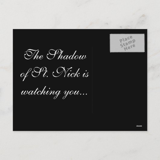 "Krampus" by Danny Daurko, Postcard Feestdagenkaart (Achterkant)