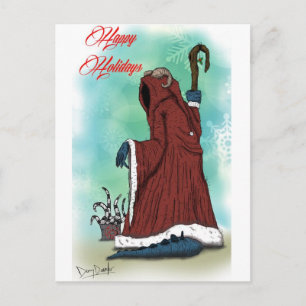 "Krampus" by Danny Daurko, Postcard Feestdagenkaart