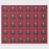 Krampus Cadeaupapier (Vlak)