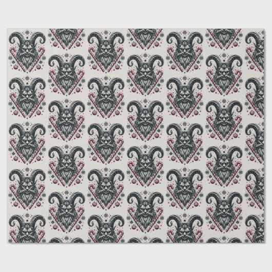 Krampus Cadeaupapier (Vlak)