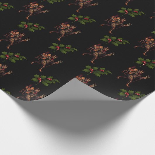 Krampus Cadeaupapier (Hoek)
