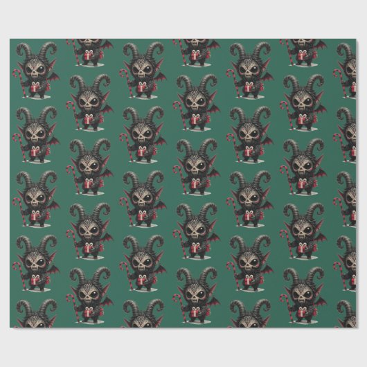 Krampus Cadeaupapier (Vlak)