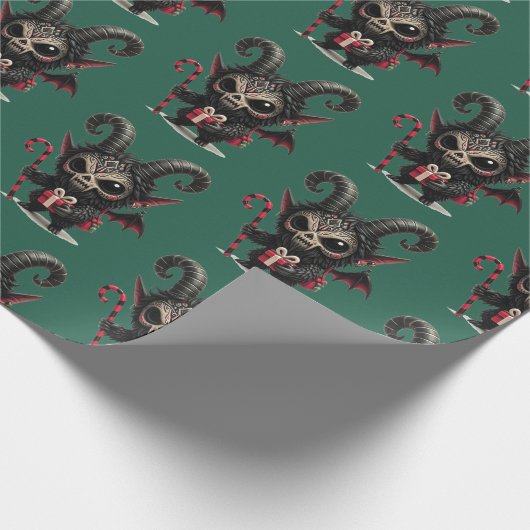 Krampus Cadeaupapier (Hoek)