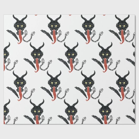 Krampus Cadeaupapier (Vlak)