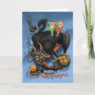 Krampus Card Feestdagen Kaart