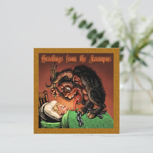 Krampus Card Kaart (Staand voorkant)