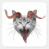Krampus Cat Sticker (Voorkant)