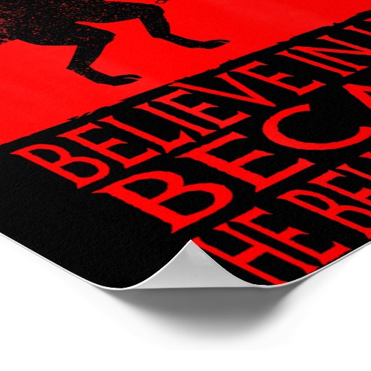 Krampus Christmas Believe In Him Occult Y Folklore Poster (Hoek)