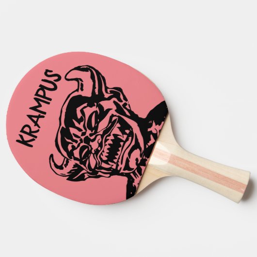 KRAMPUS CHRISTMAS PADDLES PING PONG TAFELTENNISBATJE (Zijkant)