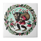 Krampus Christmas Tegeltje (Voorkant)