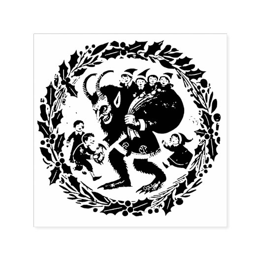 Krampus Christmas                                  Zelfinktende Stempel (Design)