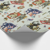 Krampus Collage Wrapping Paper Cadeaupapier (Hoek)
