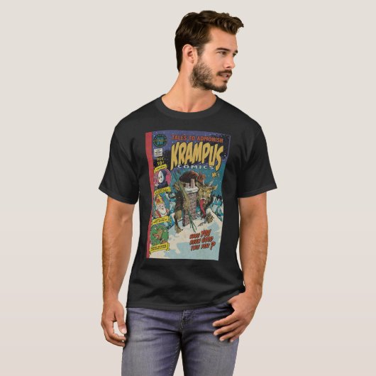 Krampus Comic Book Tee Shirt (Voorkant volledig)