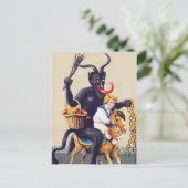 Krampus Creepy Briefkaart (Staand voorkant)