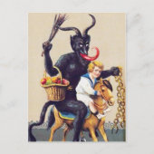 Krampus Creepy Briefkaart (Voorkant)
