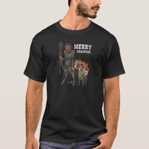  Krampus Creepy Kerstfeestdag Merry Kra T-shirt