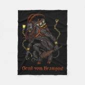 Krampus Dark Christmas Merry Krampus Holiday Horro Fleece Deken (Voorkant)