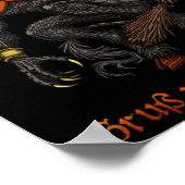 Krampus Dark Christmas Merry Krampus Holiday Horro Poster (Hoek)