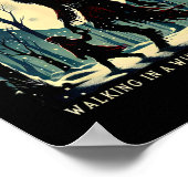 Krampus Dark Winter Vakantie Wandelen in een Winte Poster (Hoek)