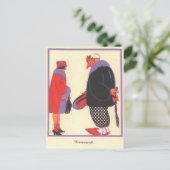 Krampus & Datum Briefkaart (Staand voorkant)