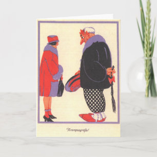 Krampus & Datum Feestdagen Kaart
