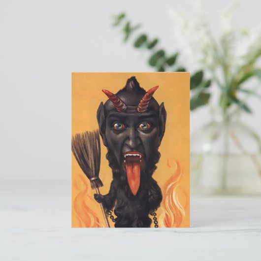  Krampus Devil Briefkaart (Staand voorkant)