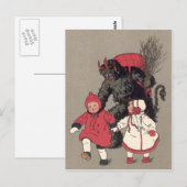 Krampus die kinderen achterna zit Switch Briefkaart (Voorkant / Achterkant)