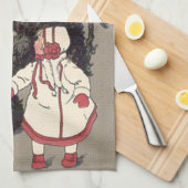 Krampus die kinderen achterna zit Switch Theedoek (Quarter Fold)