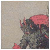 Krampus die Kinderen achtervolgt Stof (Swatch)