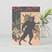 Krampus die slechte kinderen wegneemt (Staand voorkant)