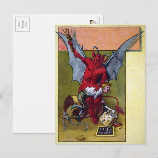  Krampus Discipline Briefkaart (Voorkant / Achterkant)