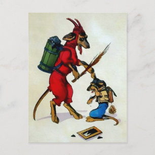 Krampus Dogs Briefkaart