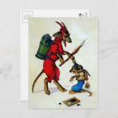  Krampus Dogs Briefkaart (Voorkant / Achterkant)