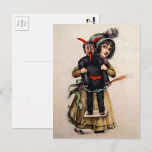 Krampus Doll Briefkaart (Voorkant / Achterkant)