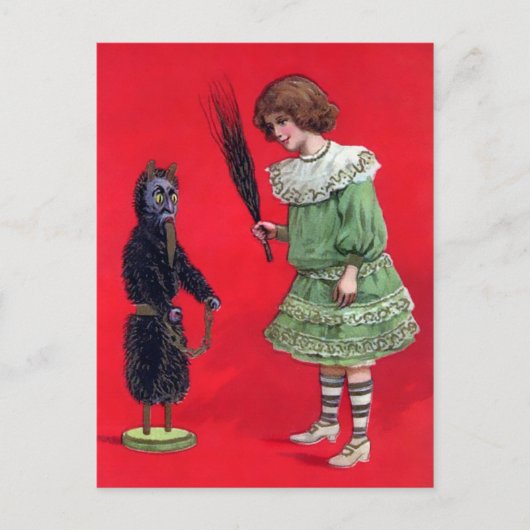  Krampus Doll Briefkaart (Voorkant)