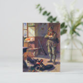  Krampus Doll met honden Briefkaart (Staand voorkant)