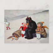  Krampus Eating Briefkaart (Voorkant)