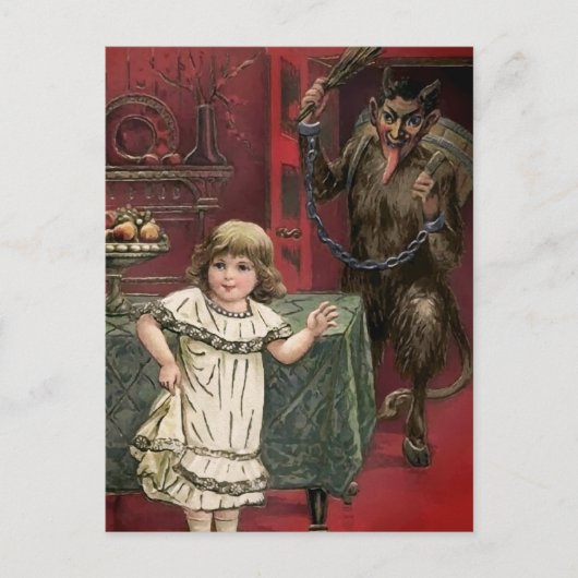 Krampus en Briefkaart (Voorkant)